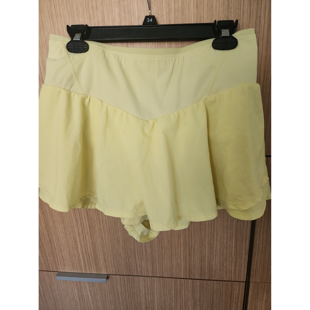 Free People Movement Light Yellow Athletic Skort Size L - Picture 3 of 8